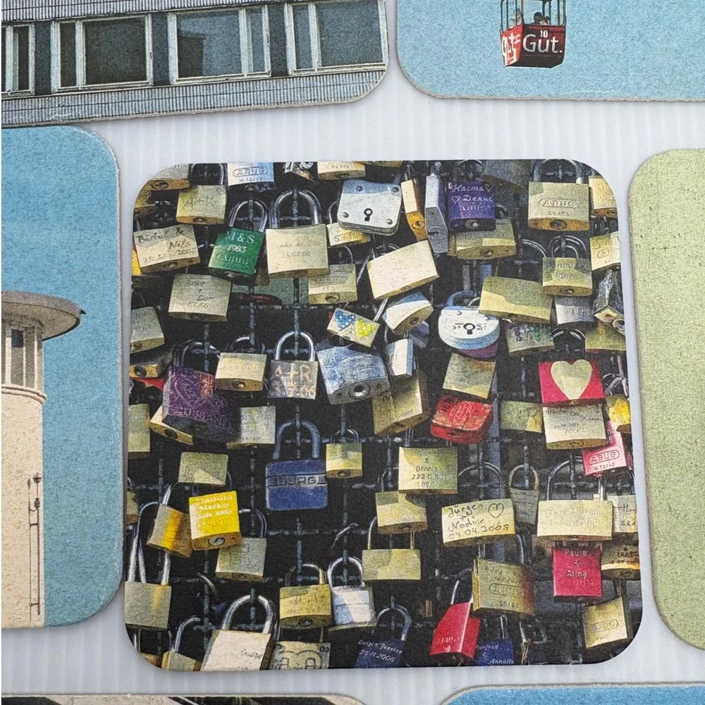 Cologne Germany Souvenir Coasters Set of 10 CardboardCity Views Landmarks Travel